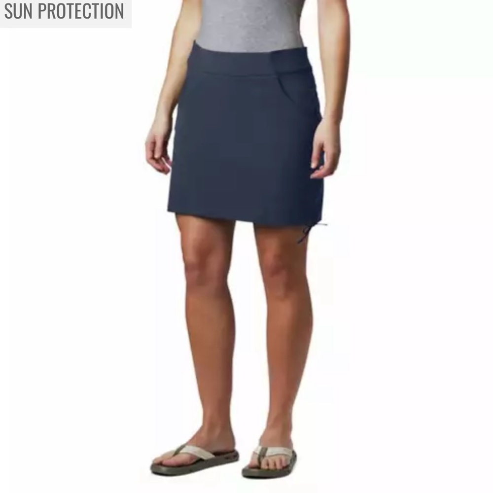 Women’s Columbia Anytime Skirt with Sun Protection. Blue. Size Large